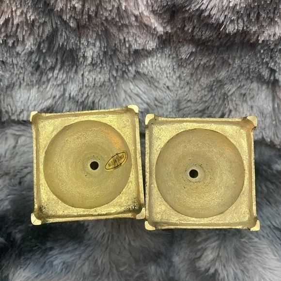 NIB Vintage Brass Candlestick 5” Candle Holders - Picture 9 of 16